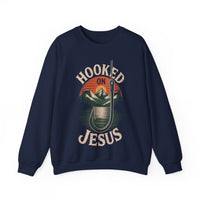Load image into Gallery viewer, Hooked on Jesus - Fishing Sweatshirt
