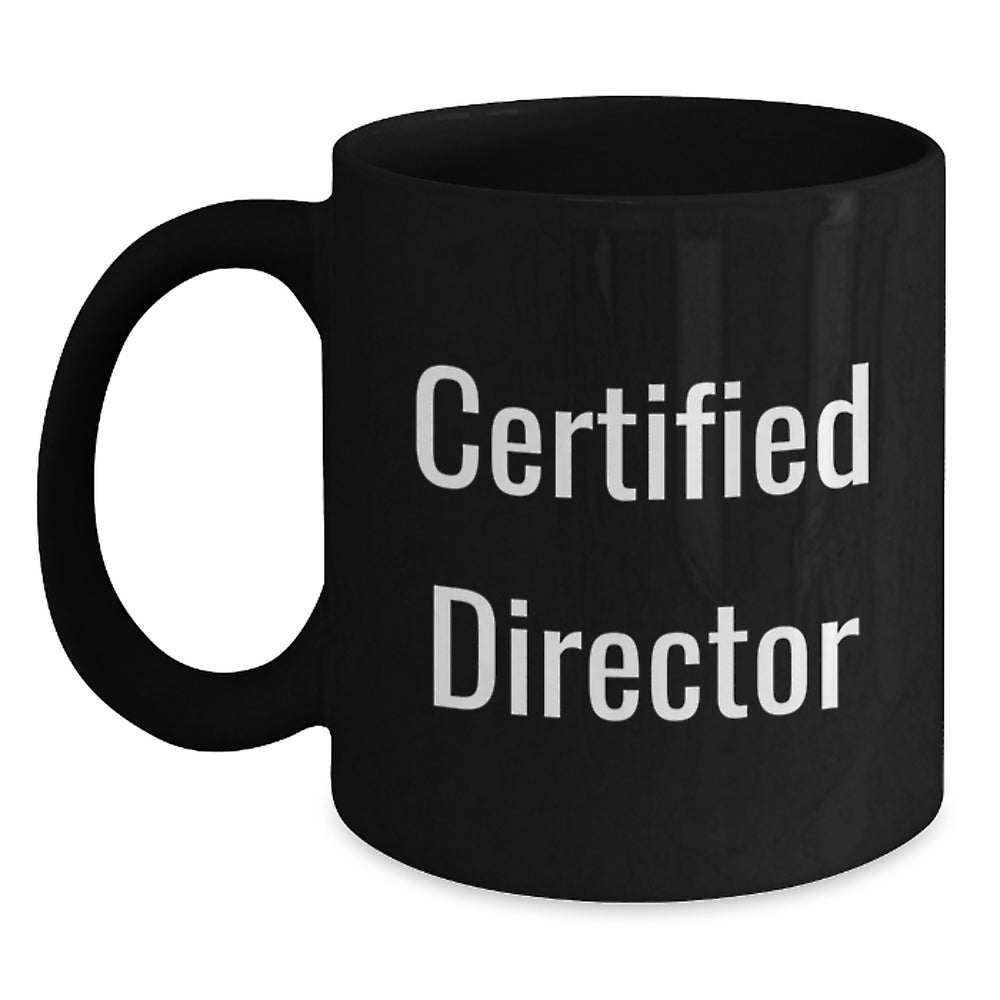 Funny Director Quotes Black Coffee Mugs Gifts from Men to Birthday Directors, Inspirational Motivational Gifts for Coworkers and Friends - Main