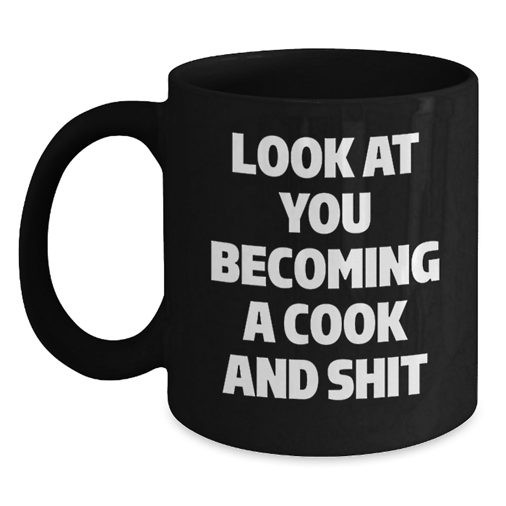 Funny Cook Black Coffee Mugs Gifts from Friends for Christmas - Main