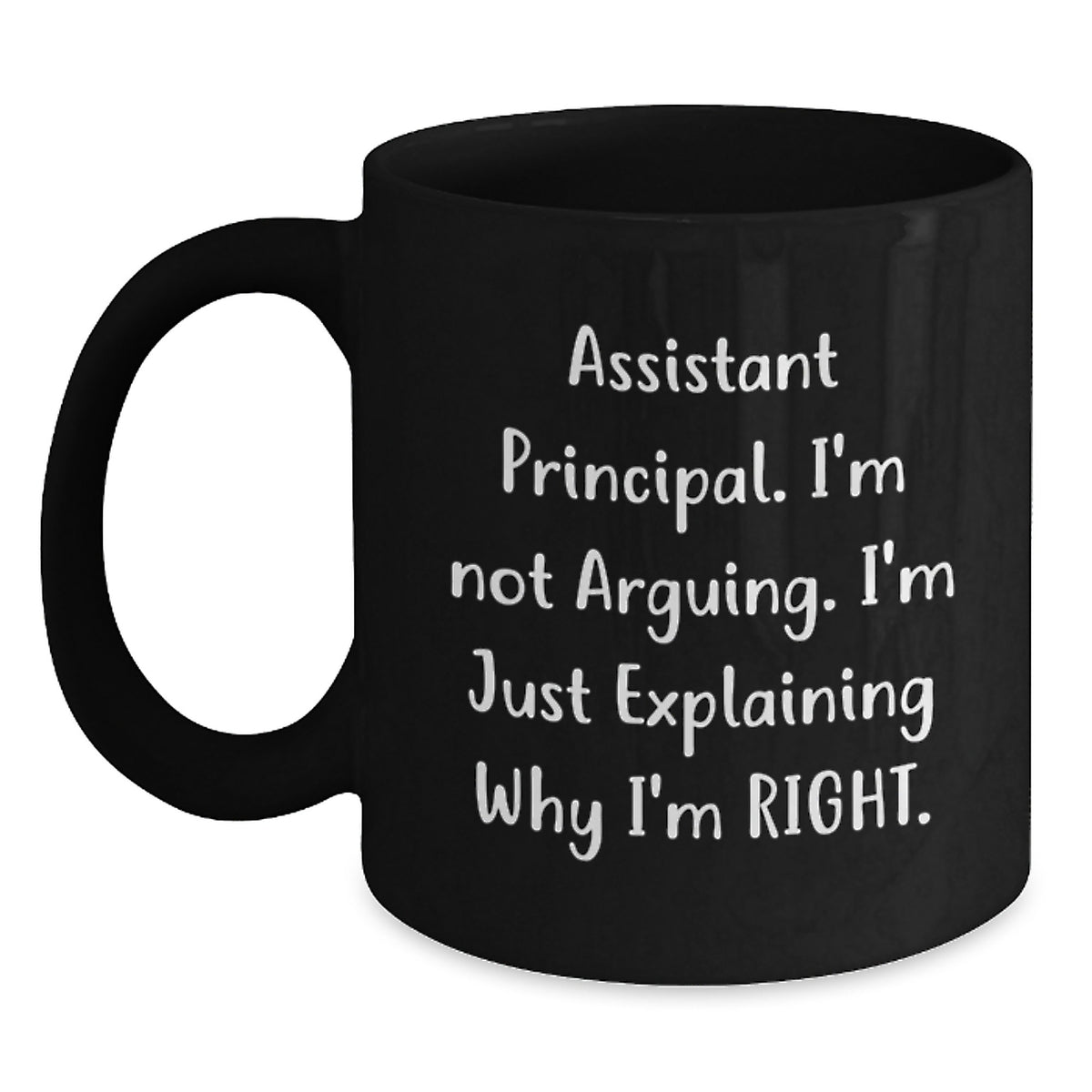Funny Assistant Principal Gifts, Black Coffee Mug, Christmas Unique Presents, Gifts from Friends for Assistant Principal - Main