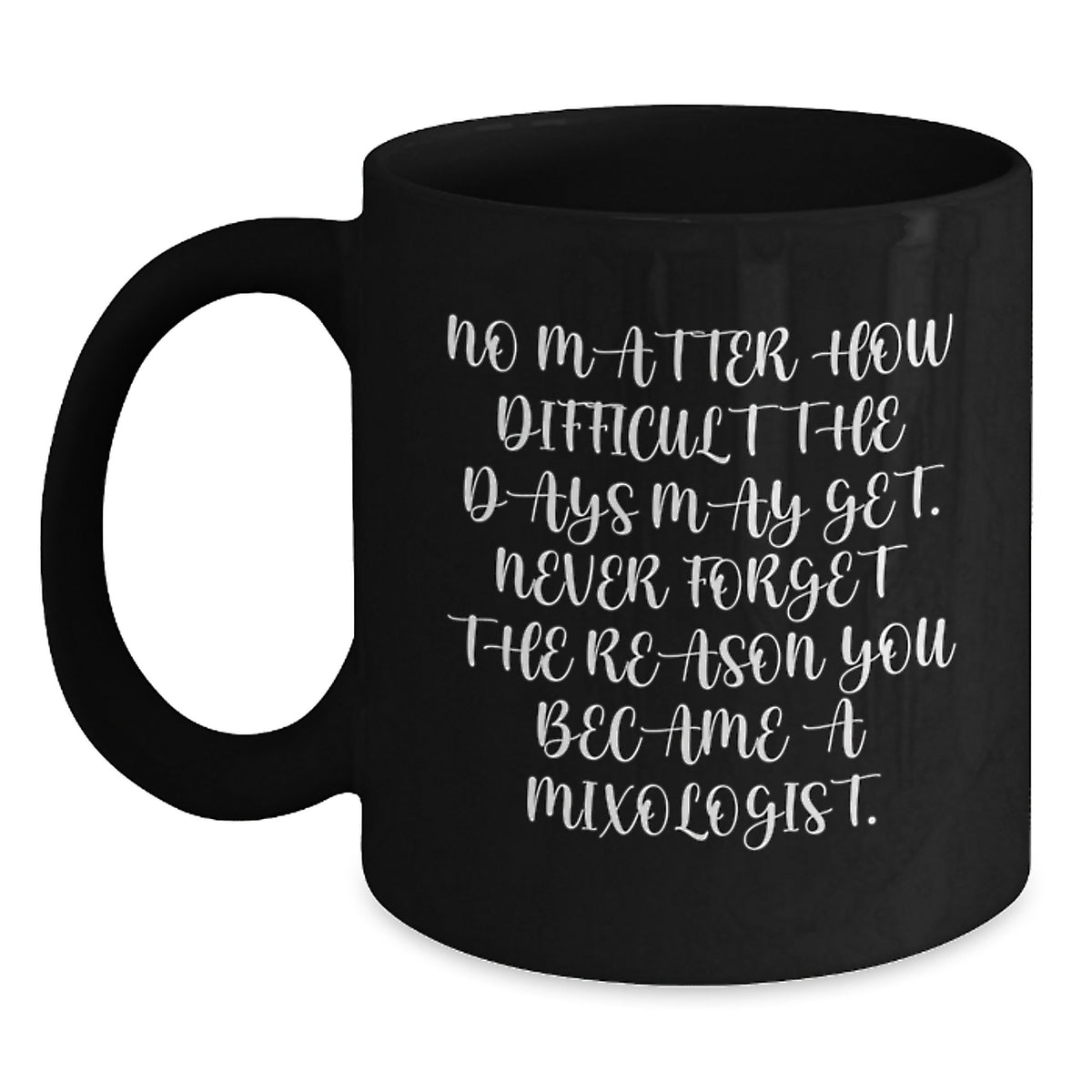 Mixologist Inspirational Quotes Black Coffee Mugs Gifts from Friends for Christmas Unique Ideas Men Women - Main