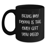 Load image into Gallery viewer, Funny Poppa Black Coffee Mugs Gifts for Men from Family, Unique Christmas Unique Gifts - Main
