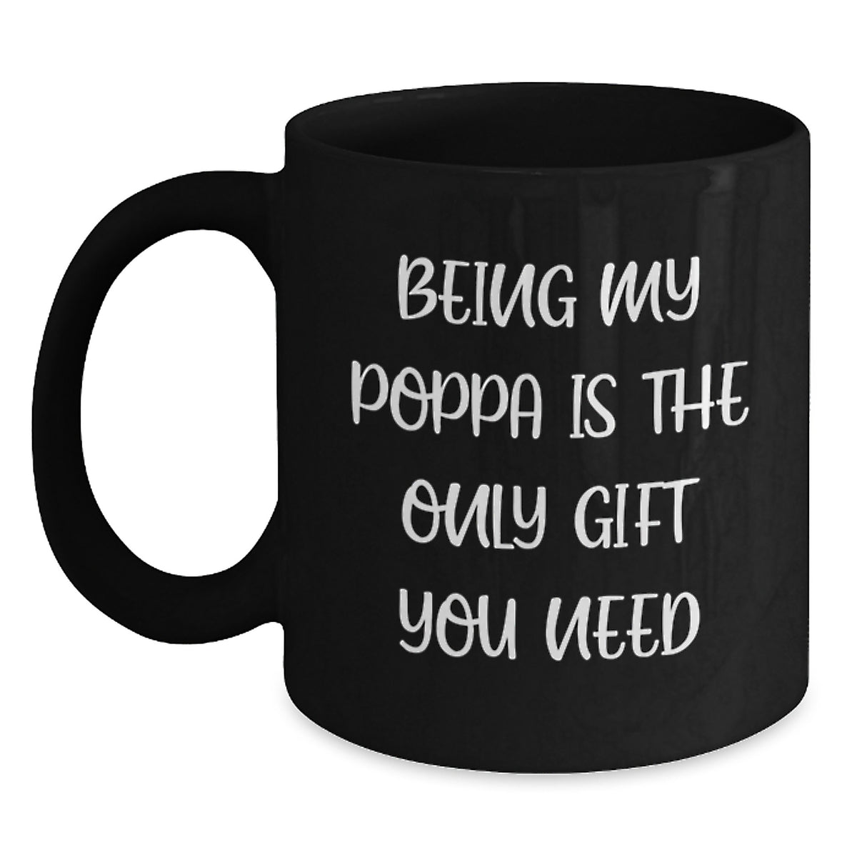 Funny Poppa Black Coffee Mugs Gifts for Men from Family, Unique Christmas Unique Gifts - Main