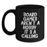 Load image into Gallery viewer, Funny Board Games Quotes Black Coffee Mugs for Board Game Enthusiasts Gifts from Friends and Family for Christmas Unique Present Ideas - Main
