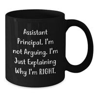 Load image into Gallery viewer, Funny Assistant Principal Gifts, Black Coffee Mug, Christmas Unique Presents, Gifts from Friends for Assistant Principal - Additional
