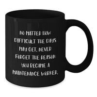 Load image into Gallery viewer, Inspirational Maintenance Worker Gifts - Funny Quote Coffee Mug for Men or Women, Gifts from Family or Friends - Additional
