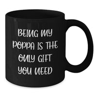 Load image into Gallery viewer, Funny Poppa Black Coffee Mugs Gifts for Men from Family, Unique Christmas Unique Gifts - Additional
