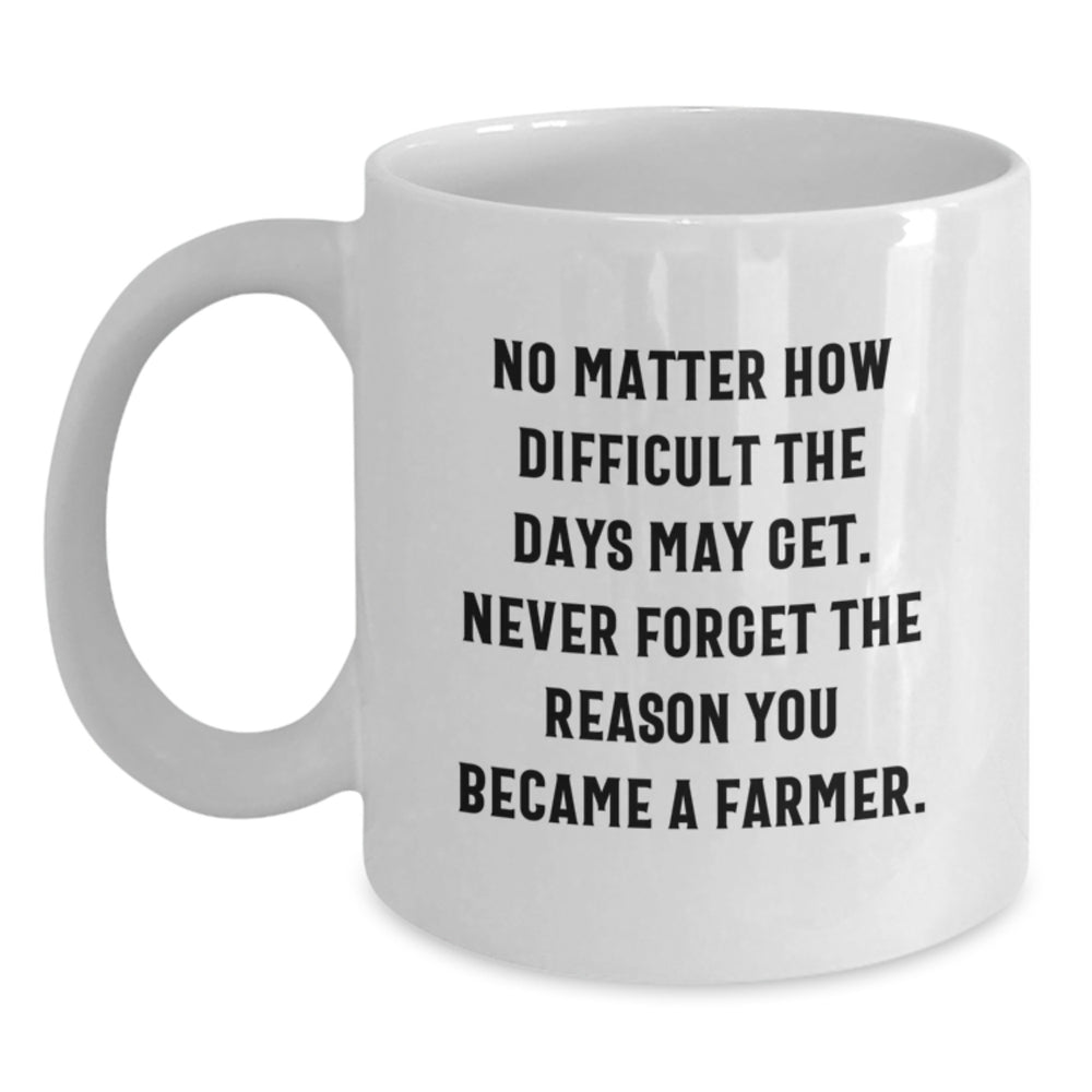 Farmers Gifts from Friends Christmas Unique Inspirational White Coffee Mugs for Men Women Coworkers Family - Main