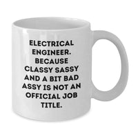 Load image into Gallery viewer, Funny Electrical Engineer White Coffee Mug, Gifts for Him from Friends, Unique Christmas Unique Gifts - Additional
