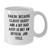 Load image into Gallery viewer, Funny Sailor Coffee Mug Gifts for Men Sailing Friends and Family Christmas Unique Presents - Additional
