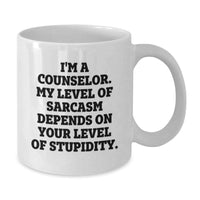 Load image into Gallery viewer, Funny Counselor Gifts for Friends and Family - I&#39;m A Counselor White Coffee Mug - Additional
