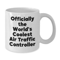Load image into Gallery viewer, Funny Air Traffic Controller Gifts from Friends for Graduation Unique Air Traffic Controller White Coffee Mug - Additional
