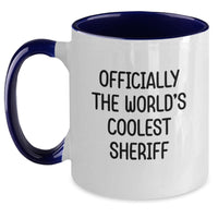 Load image into Gallery viewer, Sheriff Funny Quote Two Tone Coffee Mugs Gifts for Sheriff from Friends - Main
