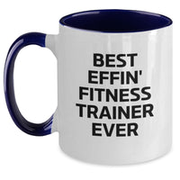 Load image into Gallery viewer, Funny Fitness Trainer Quotes Two Tone Coffee Mugs Gifts from Friends for Men Women Coworkers - Main
