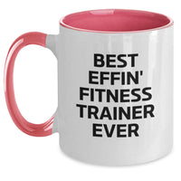 Load image into Gallery viewer, Funny Fitness Trainer Quotes Two Tone Coffee Mugs Gifts from Friends for Men Women Coworkers - Main
