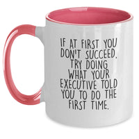 Load image into Gallery viewer, Funny Executive Gifts for Men, Women, or Friends - Two Tone Coffee Mug for Christmas Unique Presents - Main
