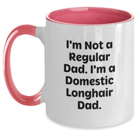 Load image into Gallery viewer, Funny Domestic Longhair Cat Gifts for Men, Gifts from Dad to Son, Two Tone Coffee Mug, Christmas Unique Gifts - Main
