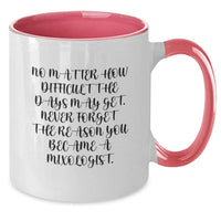 Load image into Gallery viewer, Mixologist Gifts from Friends and Family - Inspirational Two Tone Coffee Mug, Funny Quote for Men and Women, Christmas Unique Presents - Additional
