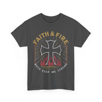 Load image into Gallery viewer, Faith &amp; Fire - Firefighter T-shirt
