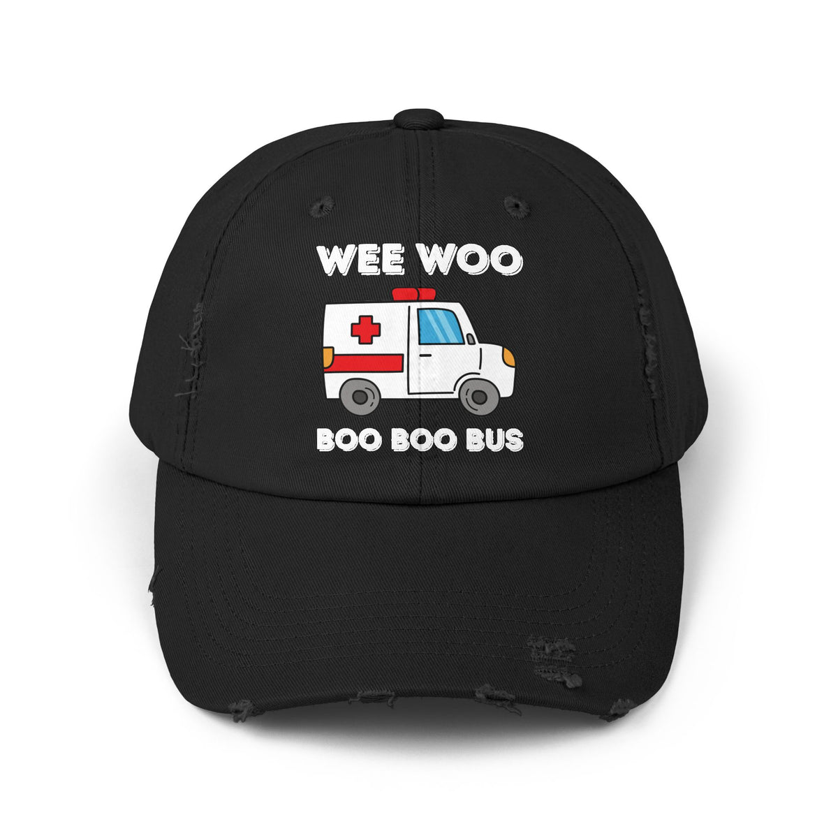 Distressed Cap - Wee Woo Boo Boo Bus - Paramedic/EMT