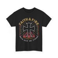 Load image into Gallery viewer, Faith &amp; Fire - Firefighter T-shirt
