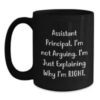 Load image into Gallery viewer, Funny Assistant Principal Gifts, Black Coffee Mug, Christmas Unique Presents, Gifts from Friends for Assistant Principal - Main
