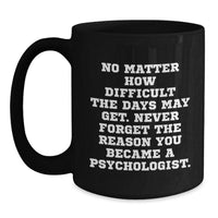 Load image into Gallery viewer, Inspirational Gifts from Men to Psychologist Friends, Funny Black Coffee Mug for Christmas Unique Gifts - Main
