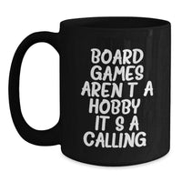 Load image into Gallery viewer, Funny Board Games Quotes Black Coffee Mugs for Board Game Enthusiasts Gifts from Friends and Family for Christmas Unique Present Ideas - Main

