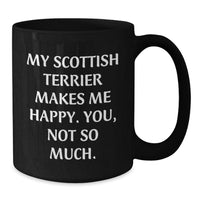 Load image into Gallery viewer, Scottish Terrier Dog Lovers Funny Mug Gifts from Friends to Family, Happy Birthday Unique Scottish Terrier Dog Black Coffee Mug - Additional
