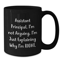 Load image into Gallery viewer, Funny Assistant Principal Gifts, Black Coffee Mug, Christmas Unique Presents, Gifts from Friends for Assistant Principal - Additional
