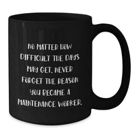 Load image into Gallery viewer, Inspirational Maintenance Worker Gifts - Funny Quote Coffee Mug for Men or Women, Gifts from Family or Friends - Additional
