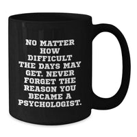 Load image into Gallery viewer, Inspirational Gifts from Men to Psychologist Friends, Funny Black Coffee Mug for Christmas Unique Gifts - Additional
