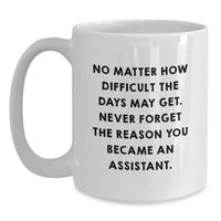 Load image into Gallery viewer, Funny Assistant Gifts from Friends to Coworkers - White Coffee Mug, Birthday Unique Presents - Main
