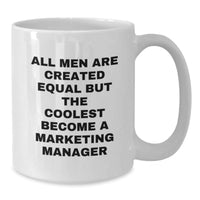 Load image into Gallery viewer, Marketing Manager White Coffee Mug Gifts from Friends for Him, Funny Quote Coffee Mug for Christmas Unique Presents - Additional
