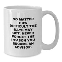 Load image into Gallery viewer, Unique Inspirational Gifts from Friends for Advisor White Coffee Mug 11oz or 15oz Ceramic - Additional
