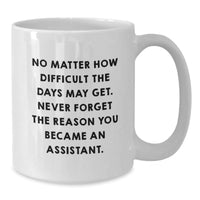 Load image into Gallery viewer, Funny Assistant Gifts from Friends to Coworkers - White Coffee Mug, Birthday Unique Presents - Additional
