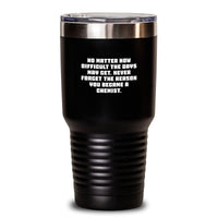 Load image into Gallery viewer, Funny Chemist Gifts from Friends - Inspirational Tumbler for Graduation - &#39;No Matter How Difficult The Days May Get.&#39; - Gifts for Chemist Men or Women - Main
