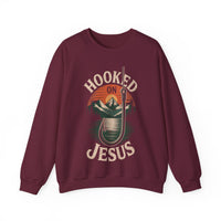 Load image into Gallery viewer, Hooked on Jesus - Fishing Sweatshirt
