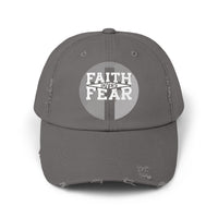 Load image into Gallery viewer, Distressed Cap - Faith Over Fear

