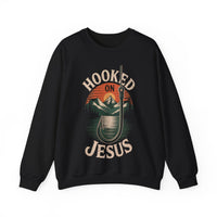 Load image into Gallery viewer, Hooked on Jesus - Fishing Sweatshirt
