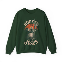 Load image into Gallery viewer, Hooked on Jesus - Fishing Sweatshirt
