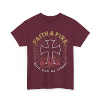 Load image into Gallery viewer, Faith &amp; Fire - Firefighter T-shirt
