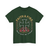 Load image into Gallery viewer, Faith &amp; Fire - Firefighter T-shirt
