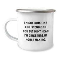 Load image into Gallery viewer, Gingerbread House Making Humor Gifts from Men to Friends, Funny Camping Mug for Graduation, Gifts for Gingerbread House Making Enthusiasts - Image 1
