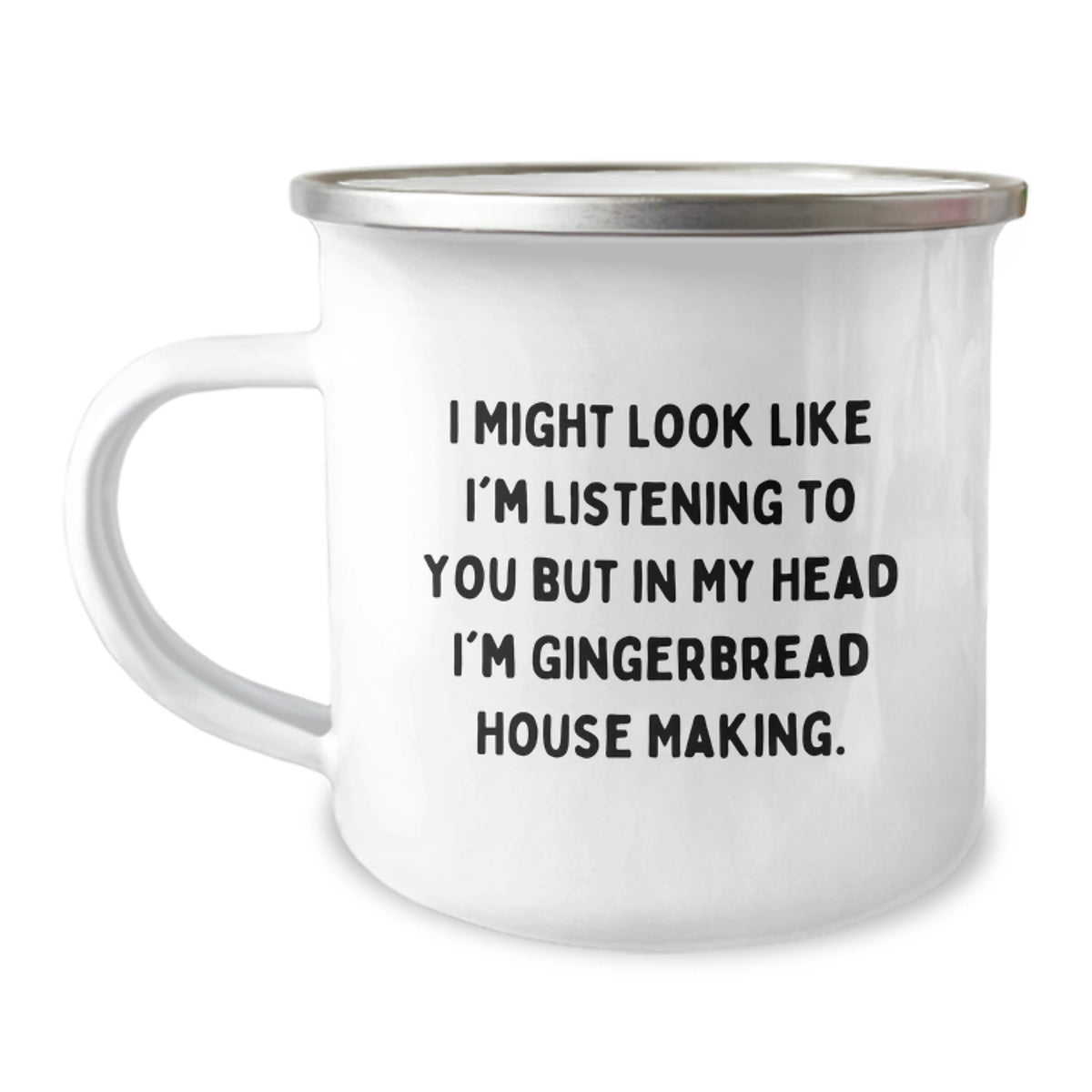 Gingerbread House Making Humor Gifts from Men to Friends, Funny Camping Mug for Graduation, Gifts for Gingerbread House Making Enthusiasts - Image 1