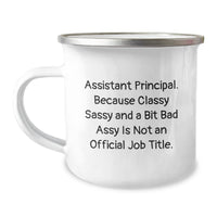 Load image into Gallery viewer, Funny Assistant Principal Gifts - Assistant Principal Camping Mug - Christmas Unique Gifts from Colleagues to Assistant Principals - Image 1
