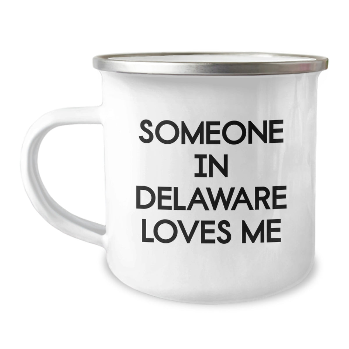Delaware Lovers' Funny Gifts from Friends and Family for Birthday - Someone in Delaware Loves Me Camping Mug - Image 1