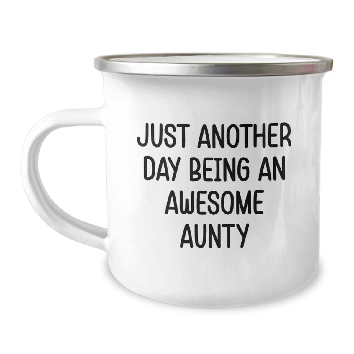 Funny Aunty Gifts from Family, Just Another Day Being An Awesome Aunty Birthday Camping Mug, Gifts for Awesome Aunty, Unique Birthday Unique Gifts from Men, Women, Friends, Coworkers - Image 1