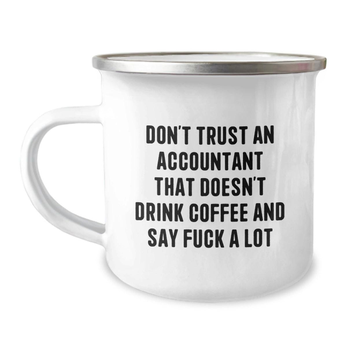 Funny Gifts for Accountant Friends - Don't Trust Accountants Without Coffee - Christmas Unique Mugs for Coworkers and Family - Image 1