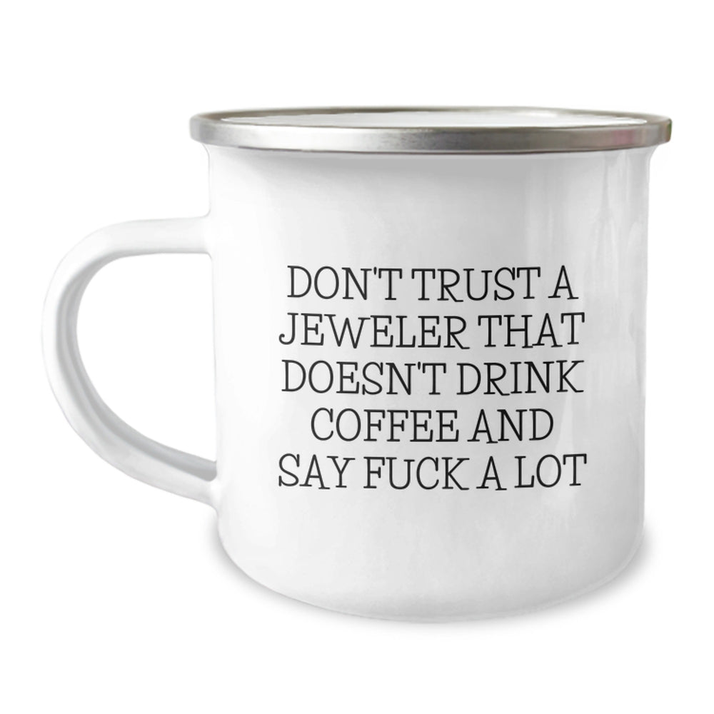 Funny Jeweler Gifts for Men Friends from Camping Mugs with Quirky Quote, Perfect Graduation Unique Gifts - Image 1